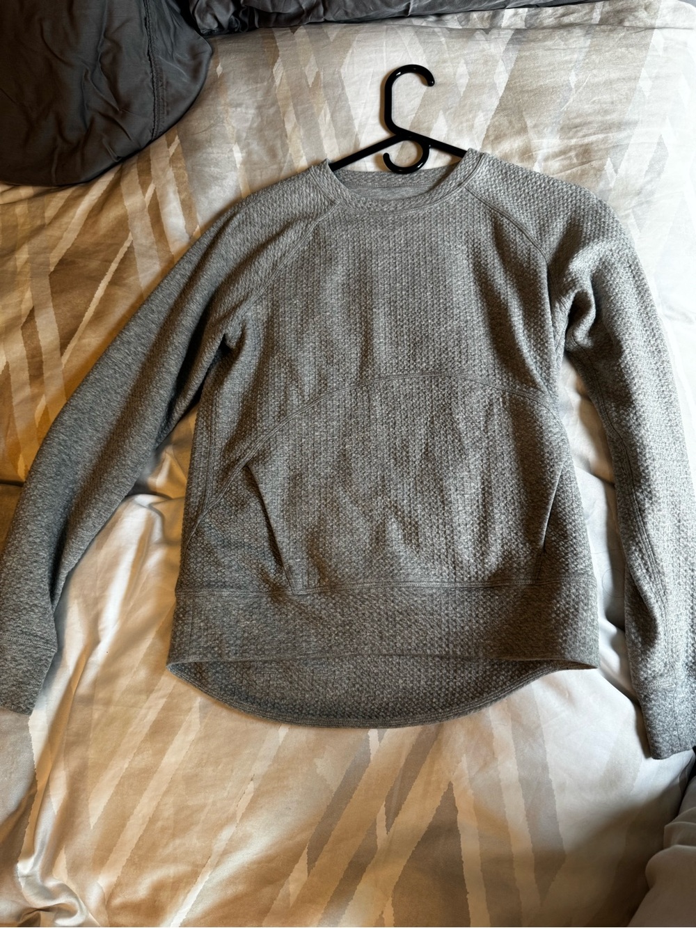 Women’s Lululemon athletica Grey Textured Crewneck Sweater